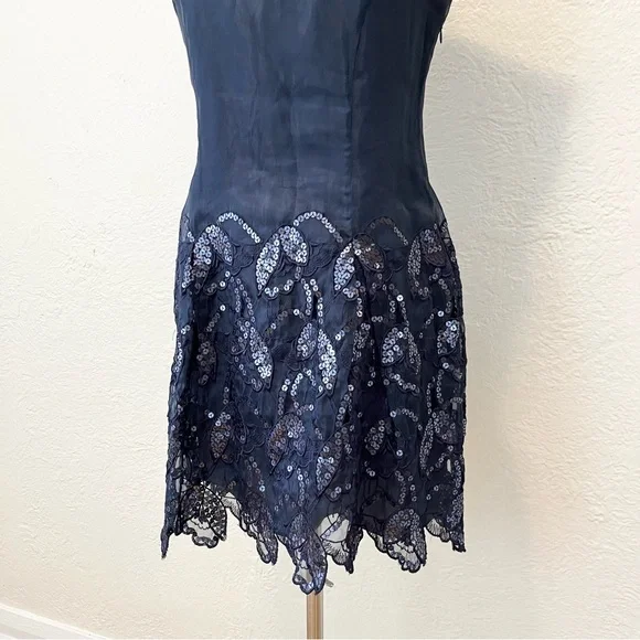 Vintage Philosophy Di Alberta Ferretti Dress Navy Blue Embroidered Sequin 6 is available for purchase on au PAY Market - Imported Goods Online Store Co.Ltd. | au PAY Market - Online Shopping Site Vintage Philosophy Di Alberta Ferretti Dress Navy Blue Embroidered Sequin 6 is available for purchase on au PAY Market - Imported Goods Online Store Co.Ltd. | au PAY Market - Online Shopping Site